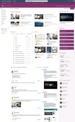 SharePoint Landing page